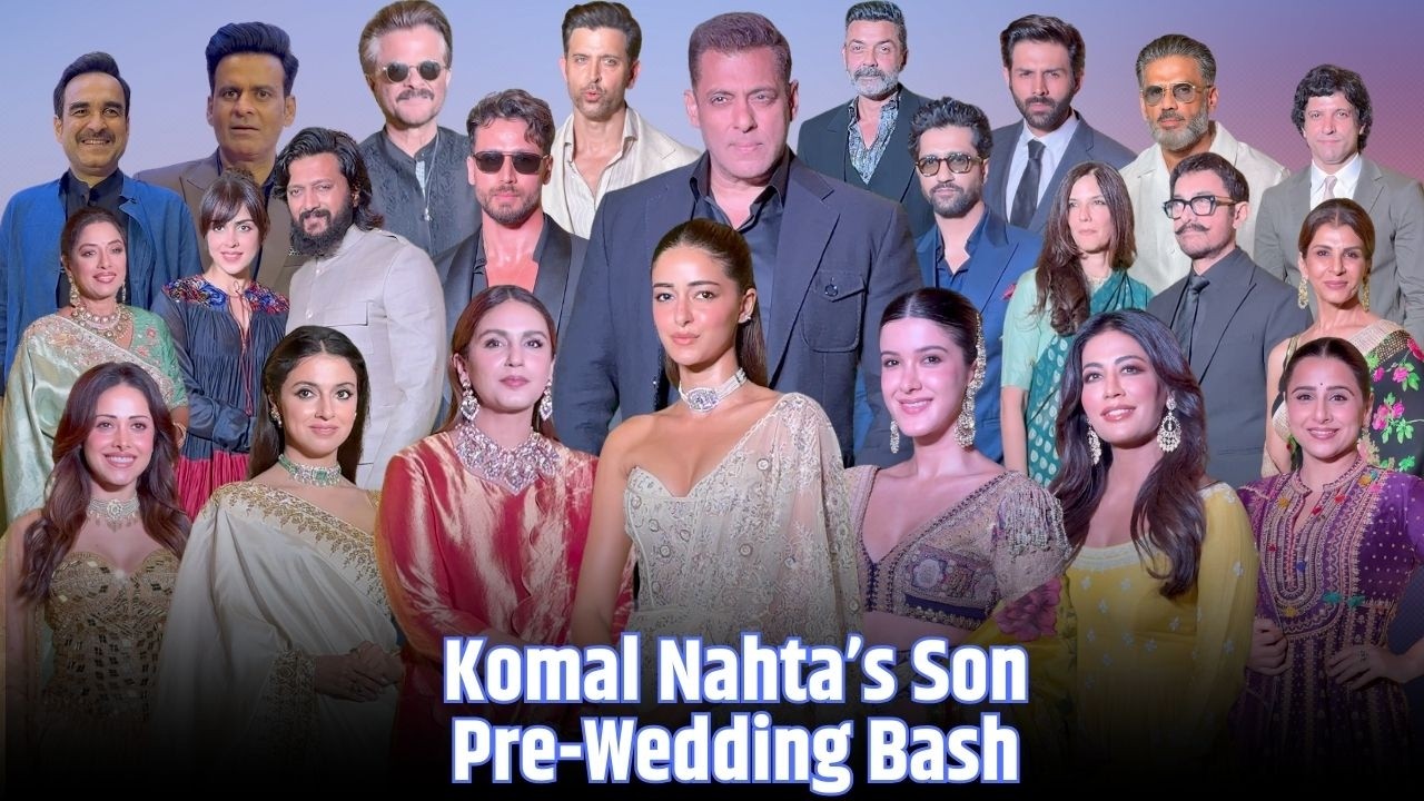 Komal Nahta’s Son Pre-Wedding Bash | Salman Khan,Huma Qureshi,Aamir Khan,Ananya Panday,& Chitrangada