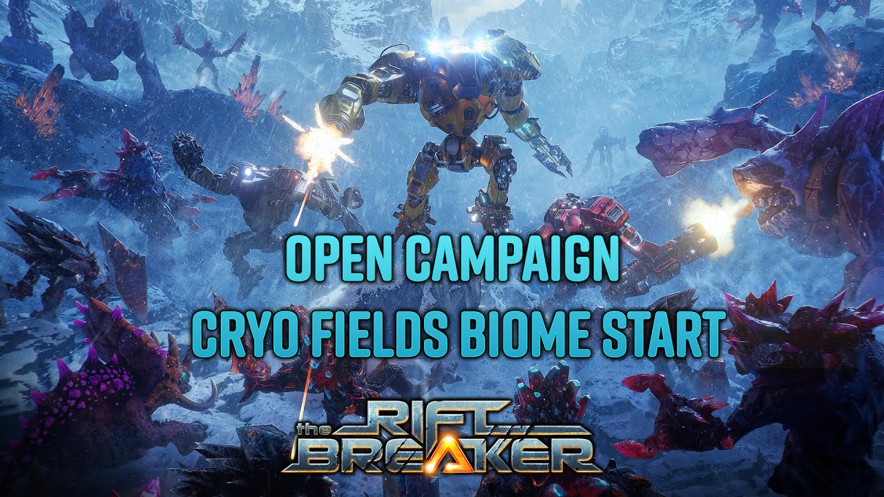 The new Cryo Fields Biome is MERCILESS!? (Open Campaign) - The Riftbreaker World Expansion IV Update
