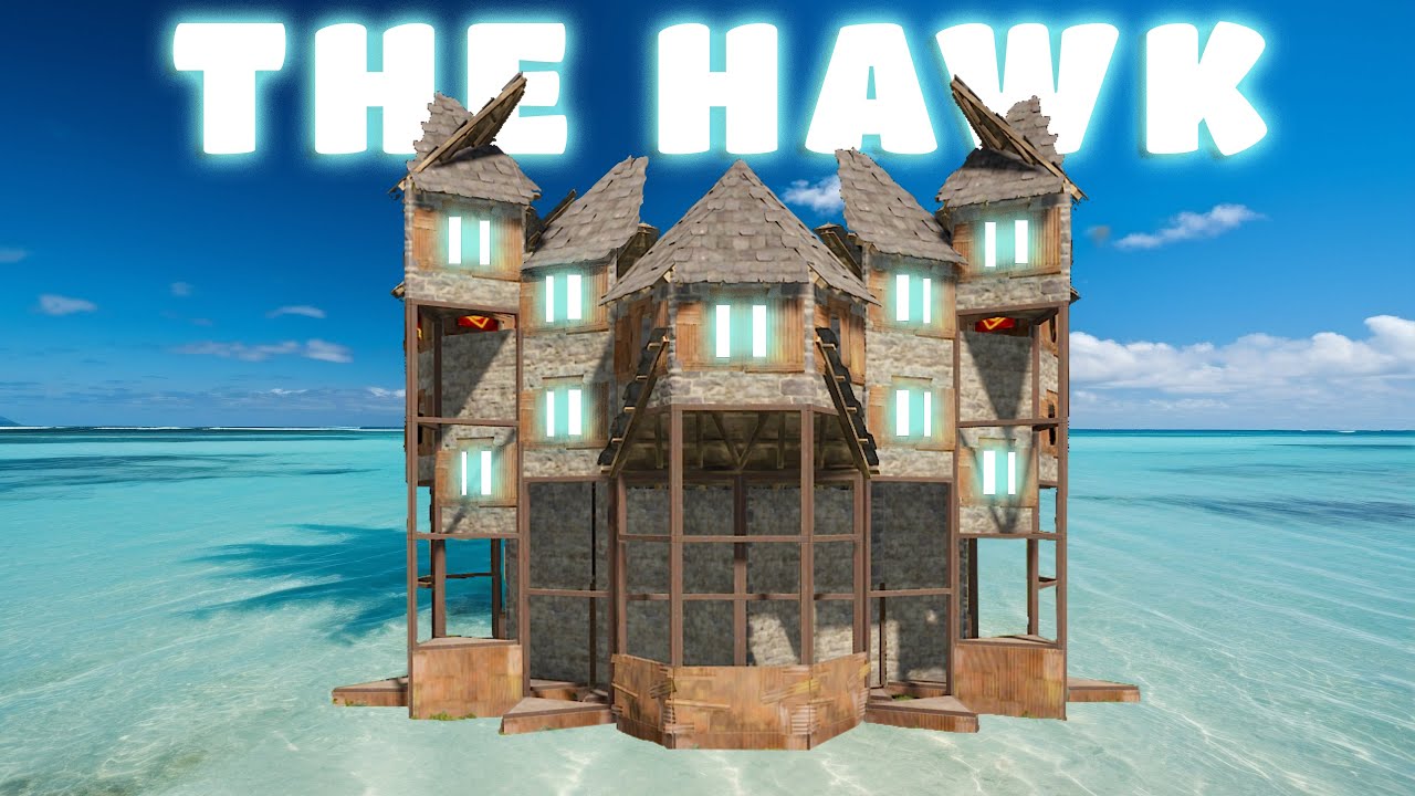 The HAWK - Most SECURE and DEFENDABLE RUST Base - 3 bunkers - Solo/Duo/Trio/Squad (2023)