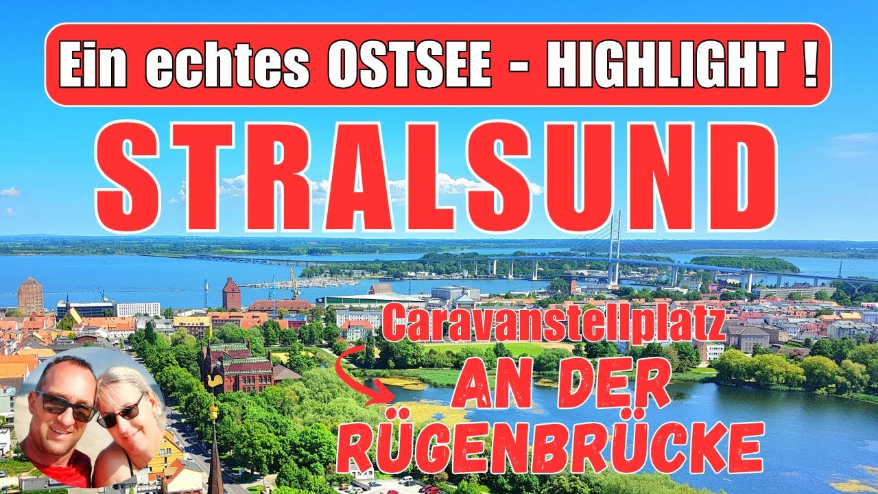 OSTSEE-HIGHLIGHT STRALSUND, Wohnmobil-Stellplatz An der Rügenbrücke, Camping, Reisebericht