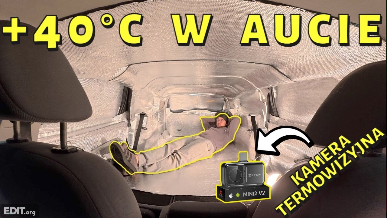 OCIEPLAM AUTO ABY SPAĆ W NIM ZIMĄ - SPRAWDZAM KAMERĄ TERMOWIZYJNĄ HIKMICRO REZULTAT
