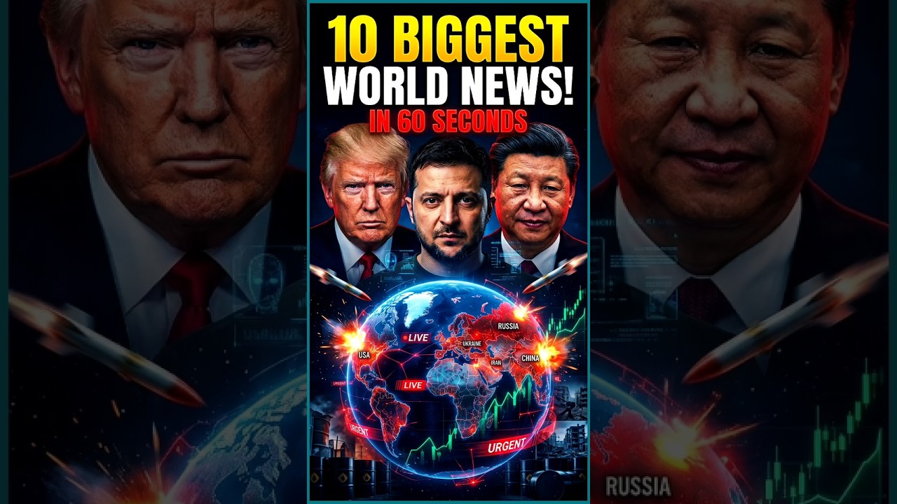 10 Biggest World News Headlines Today in 60 Seconds 🌍 Breaking Global News