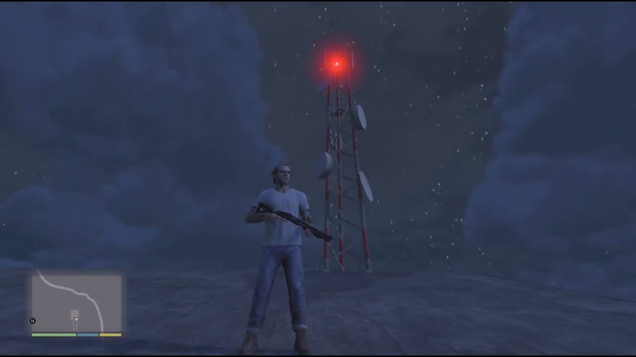 Grand Theft Auto V Mount Chiliad Night