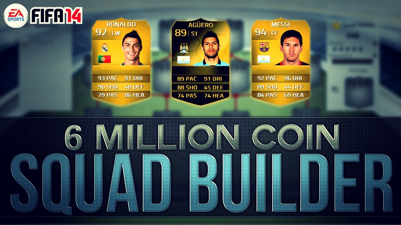 6 MILLION COIN MOST EXPENSIVE SQUAD BUILDER w/ RONALDO AND MESSI | Fifa 14 Ultimate Team