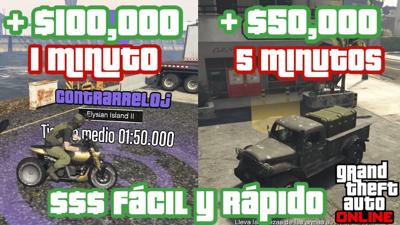 10 actividades RÁPIDAS Y FÁCILES para GANAR DINERO en GTA Online