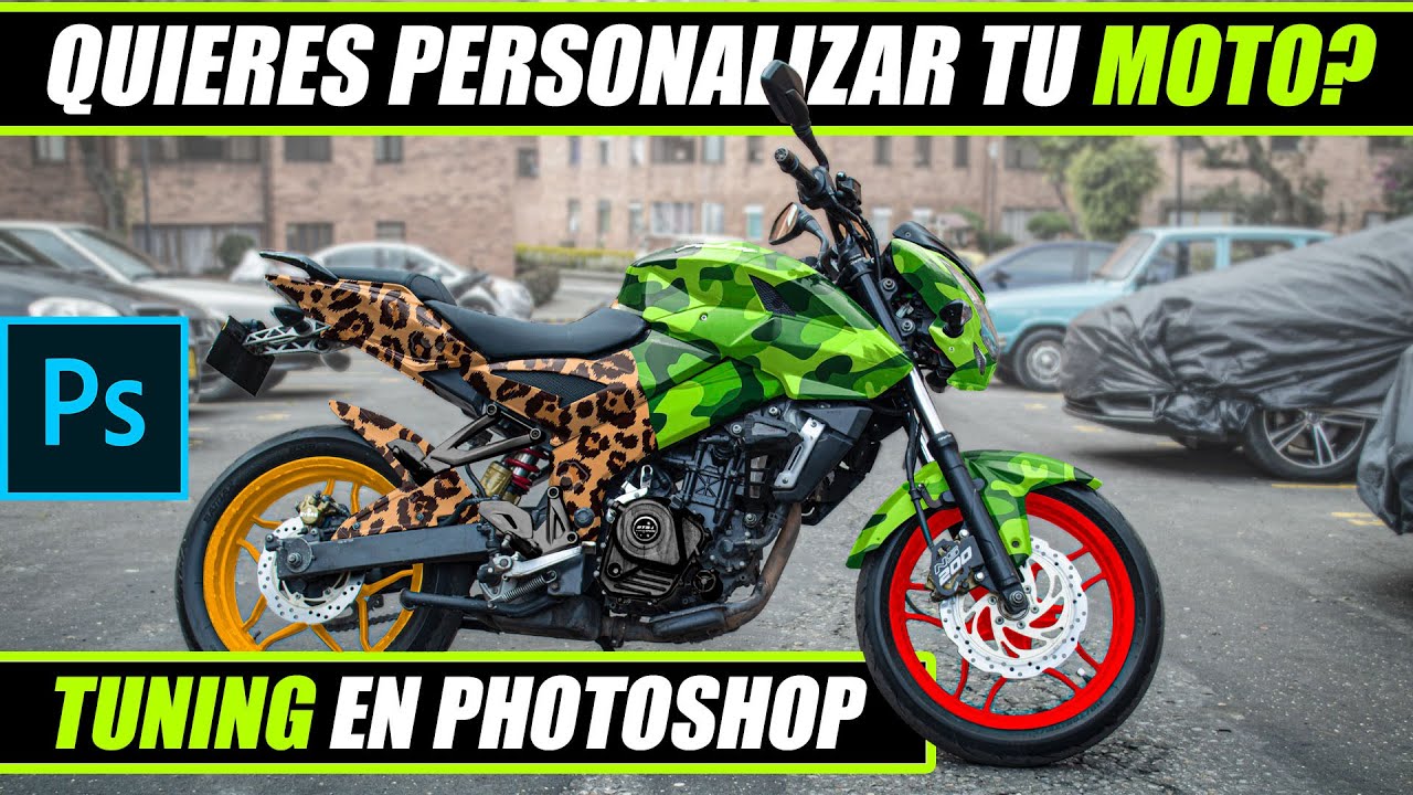 ✅ Cómo CAMBIAR el DISEÑO de TU MOTO en Photoshop? | [Fotografía Automotriz motocicleta ]