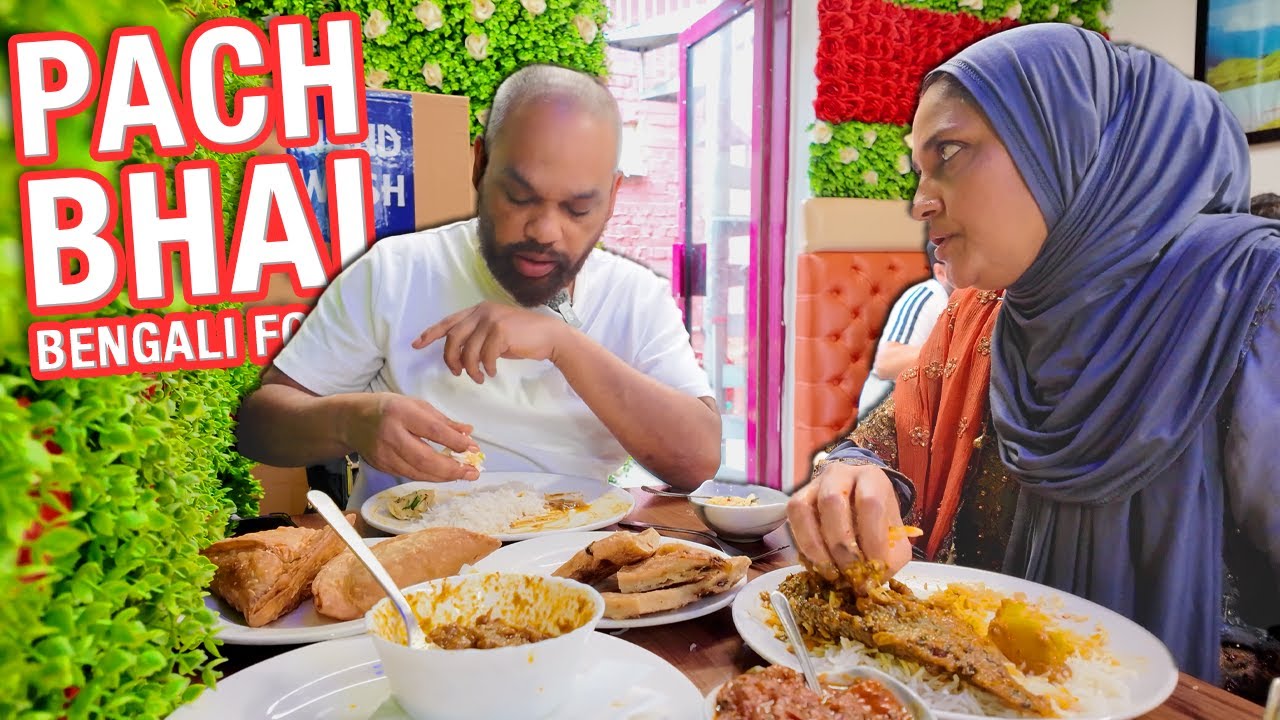 Eating at Pach Bhai Bangla Restaurant in Whitechapel!