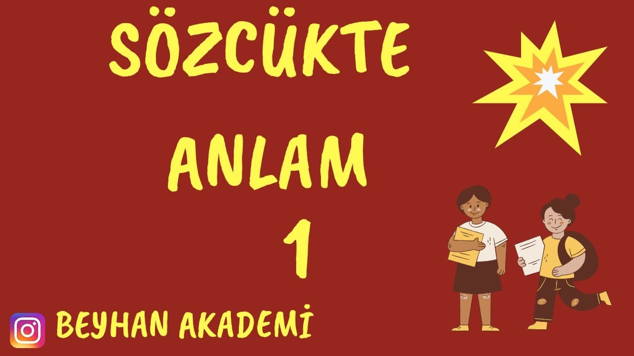 S&ouml;zc&uuml;kte Anlam 1