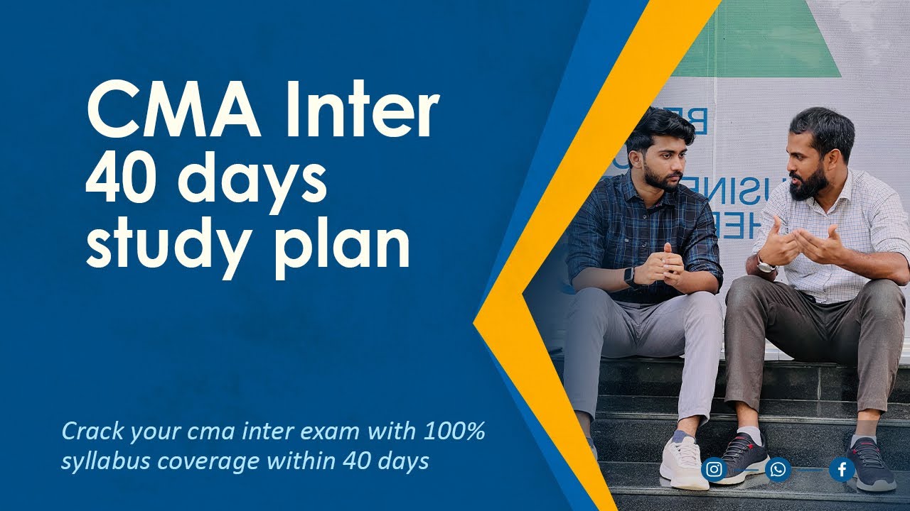 CMA intermediate study plan