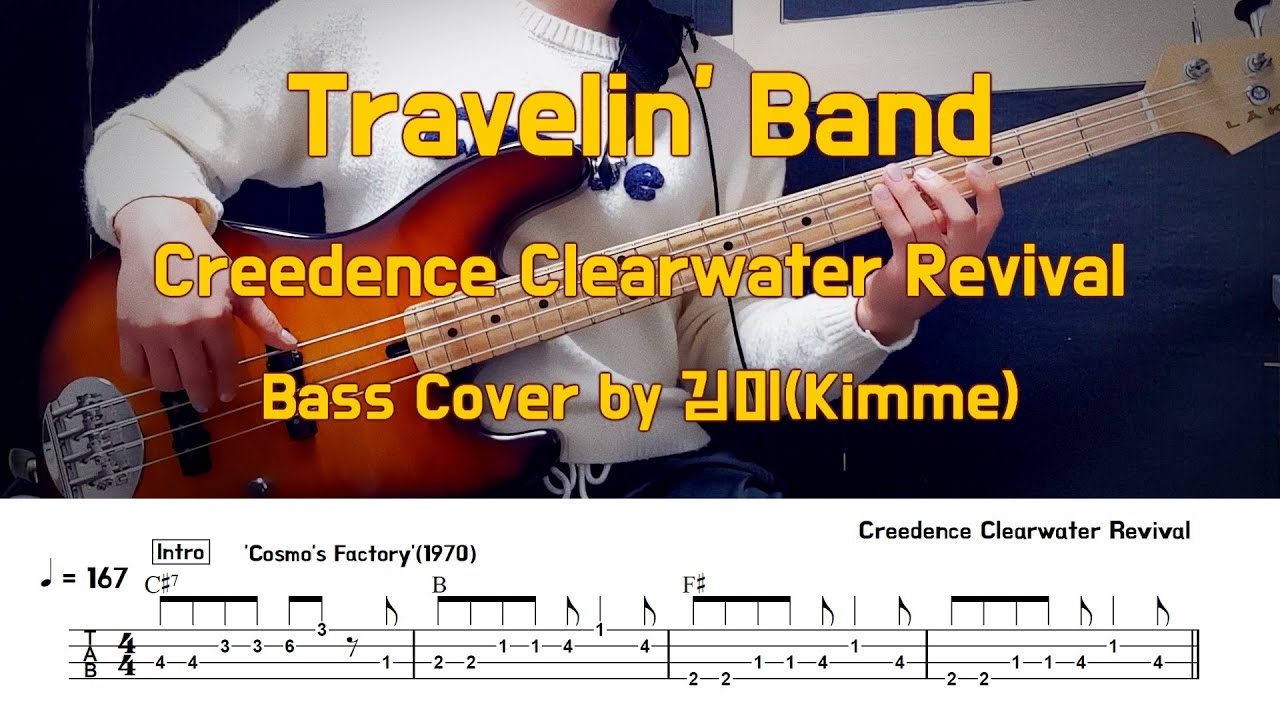 Travelin' Band_Creedence Clearwater Revival Bass Cover