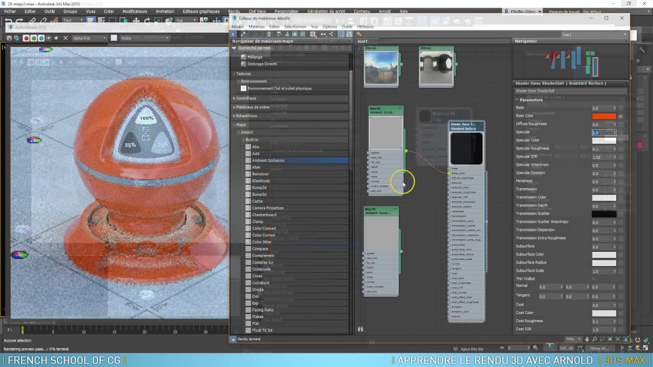 Apprendre le rendu 3D avec Arnold  dans 3ds max 2018