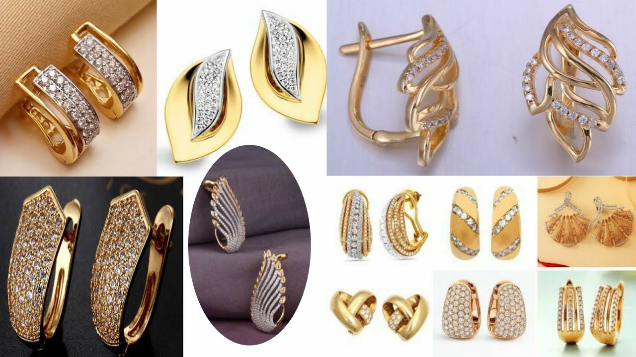 Daily use Gold Earrings Designs//🌹🌻🌹🌻 Beautiful Collection Earrings Designs Ideas