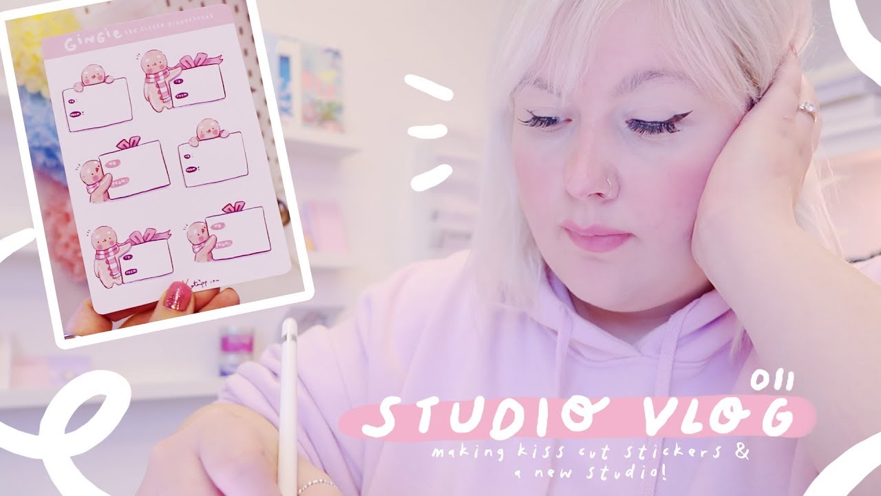 STUDIO VLOG 011| Making Kiss Cut Stickers & A New Studio!