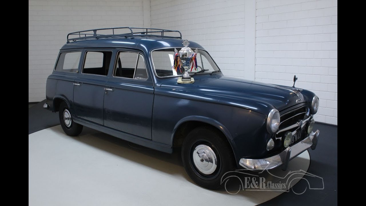 Peugeot 403 Commerciale 1958 very original car -VIDEO- www.ERclassics.com