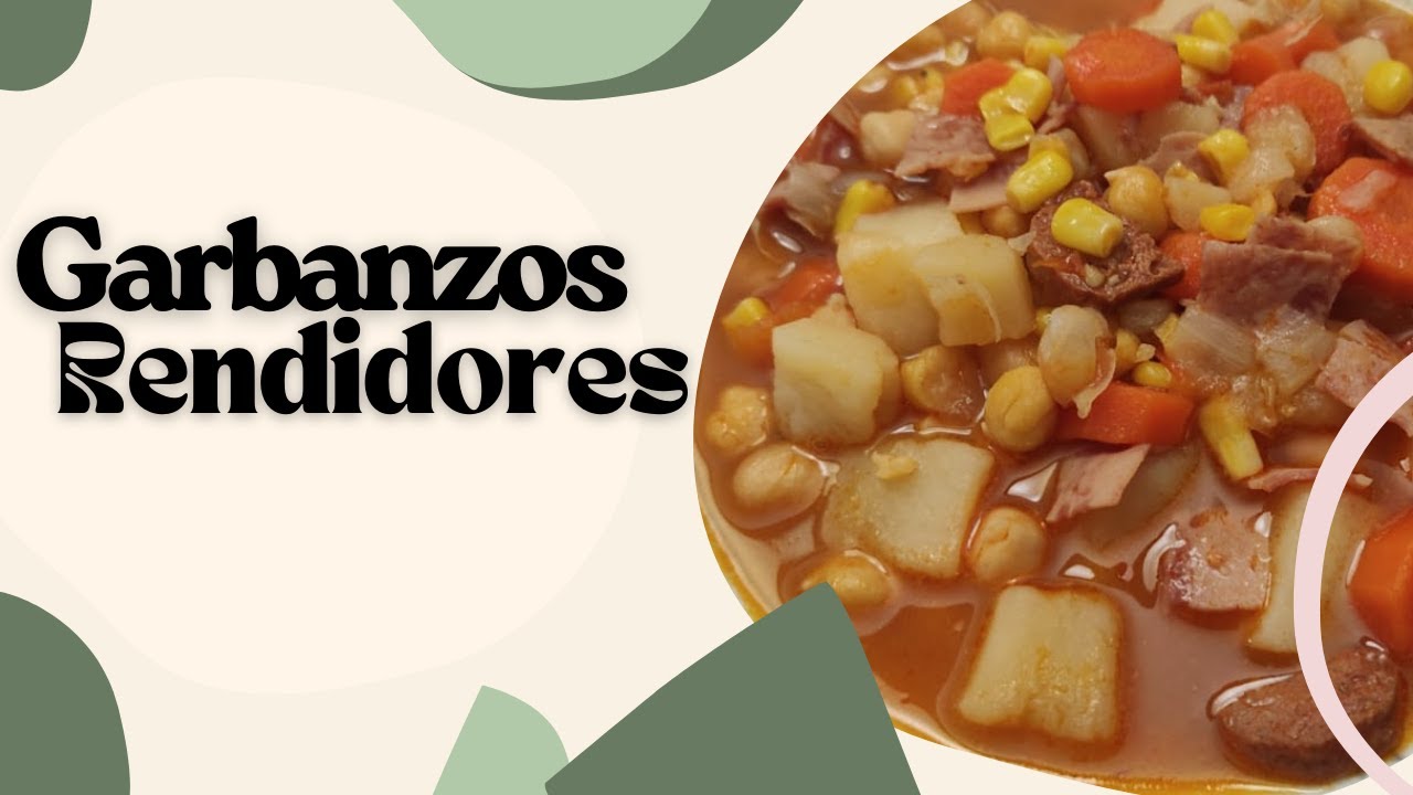 Garbanzos a la Campesina 🍲 | Receta Casera, Rendidora y Tradicional