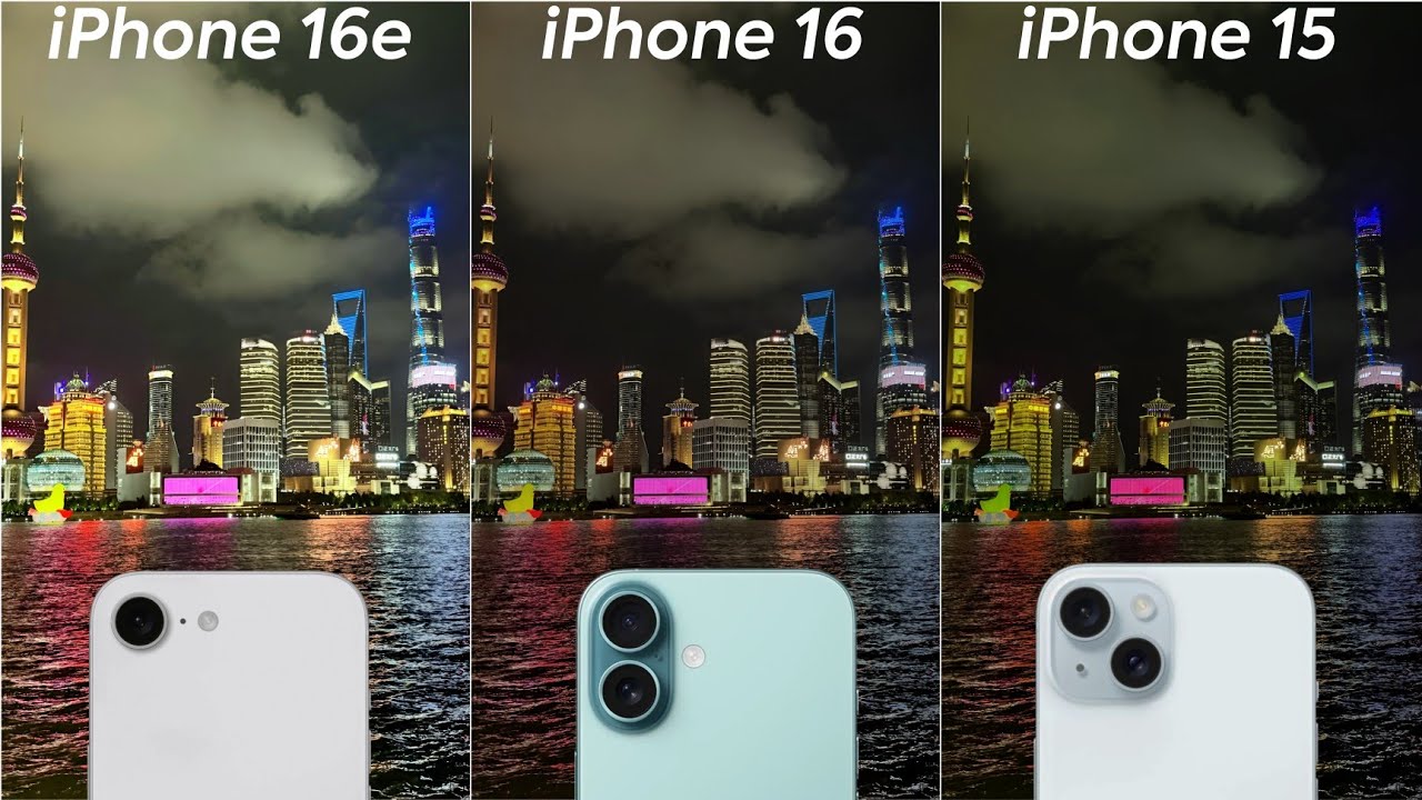 iPhone 16e vs iPhone 16 vs iPhone 15 Camera Test Comparison