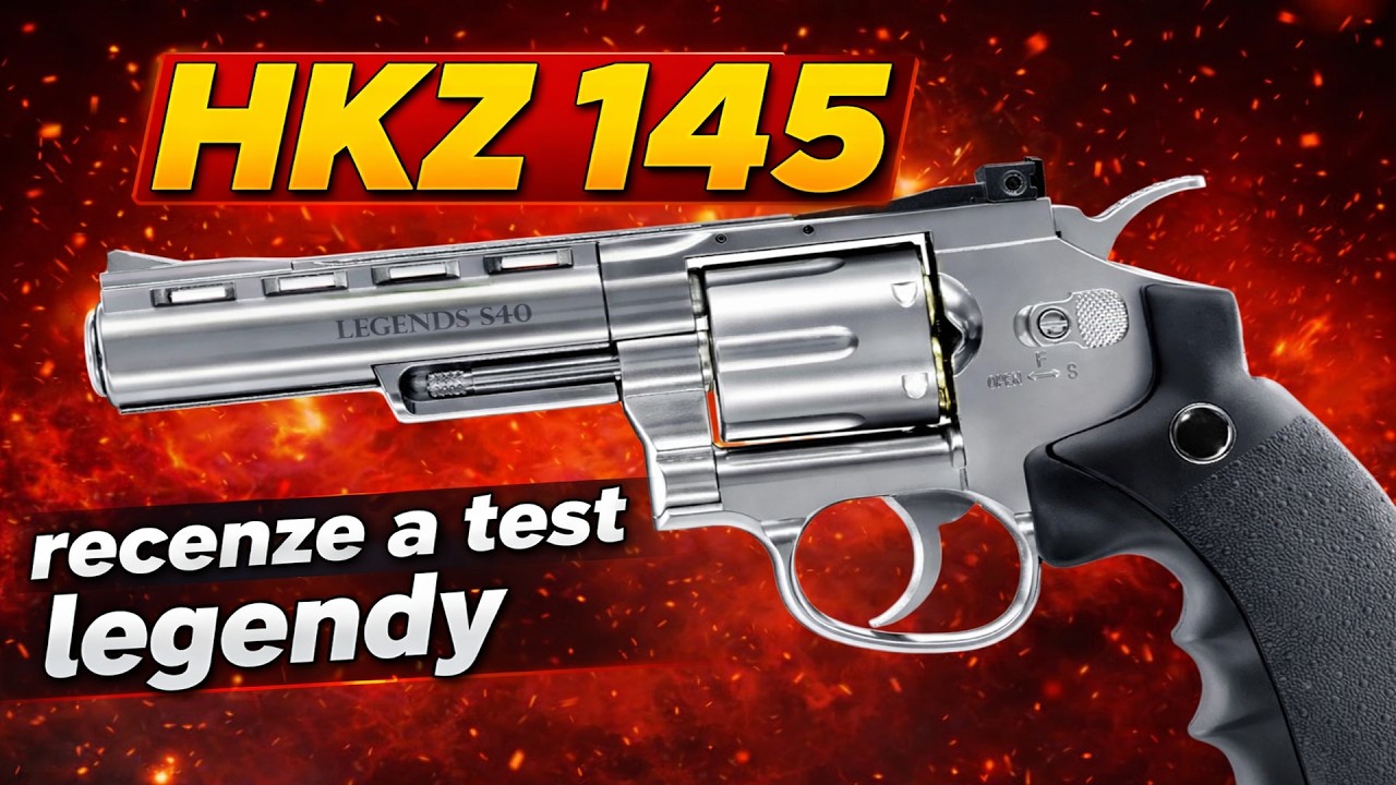 HKZ 145 - Legend&aacute;rn&iacute; revolver S40 Co2  #LegendsS40  #airgunreviews #RevolverTest #CO2Revolver