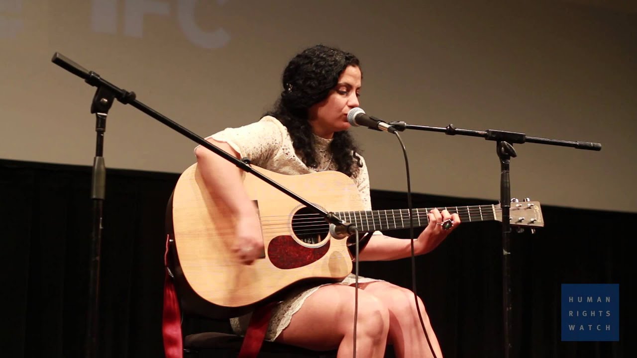 HRW Film Festival - No Land's Song Emel Mathlouthi Performance, NY 2015
