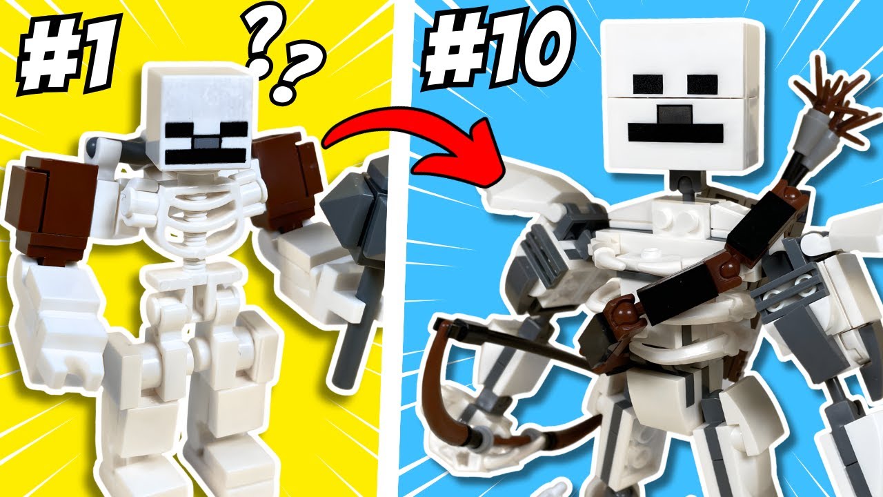 Каждый ПОДДЕЛЬНЫЙ скелет LEGO Minecraft!