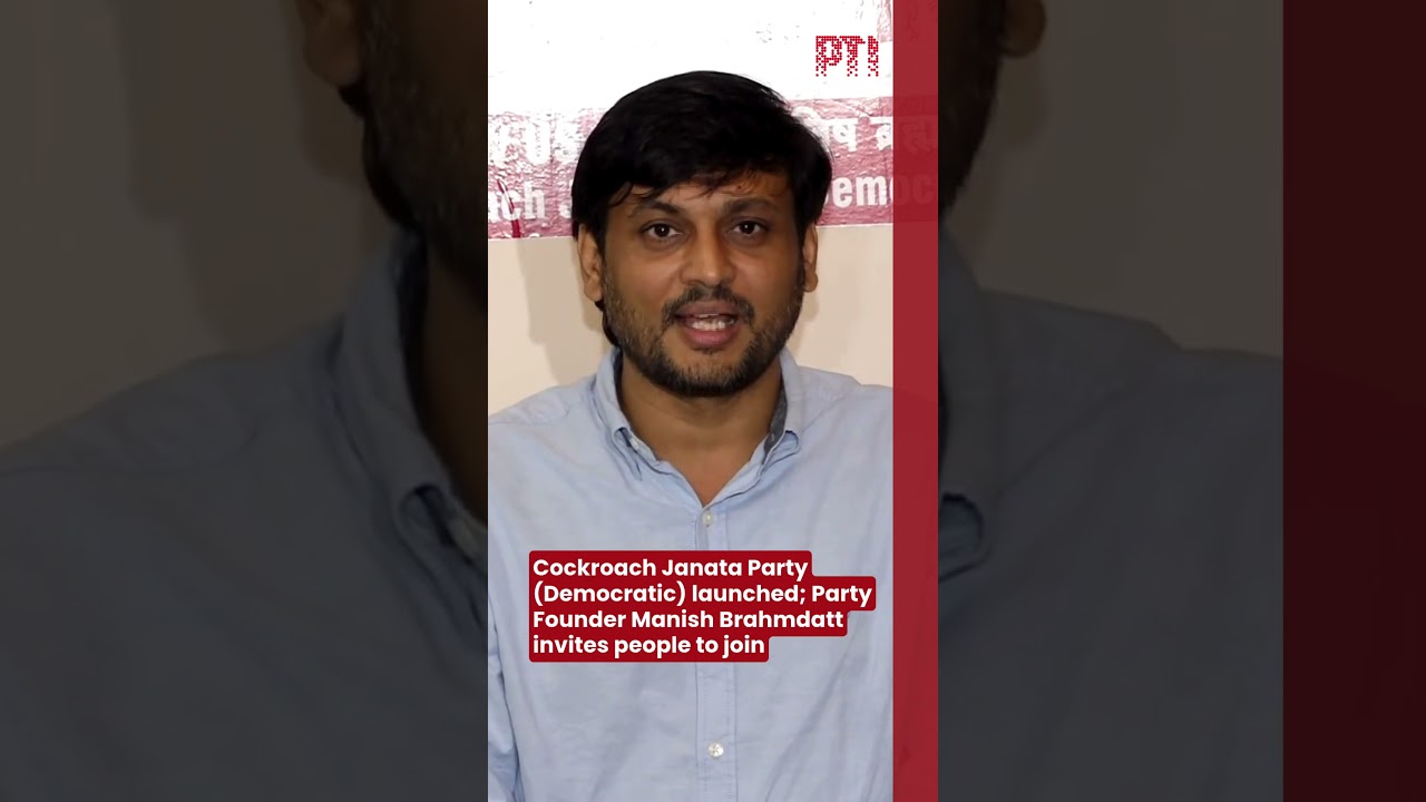 Cockroach Janata Party (Democratic) launched; Party Founder Manish Brahmdatt invites people to join