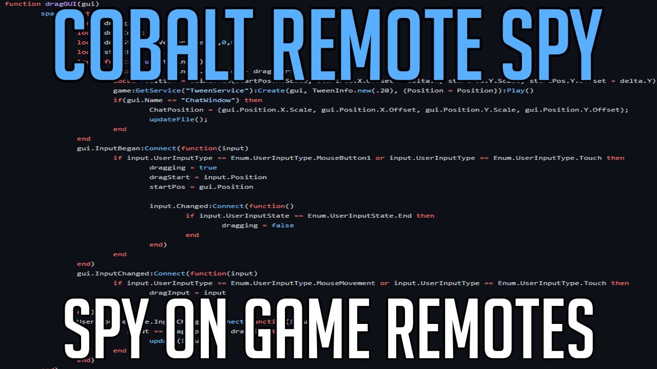 COBALT REMOTE SPY FOR ROBLOX GAMES - LOG REMOTES FOR MAKING EXPLOIT SCRIPTS