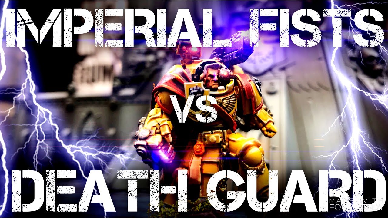 NEW Imperial fists Vs Death Guard 2000 points Warhammer 40k Battle report
