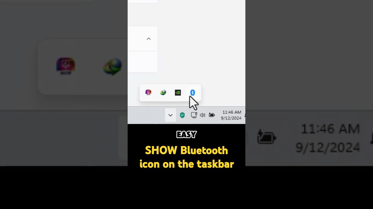 How to Show the Bluetooth Icon in the Taskbar 🔧 | Quick PC Tip