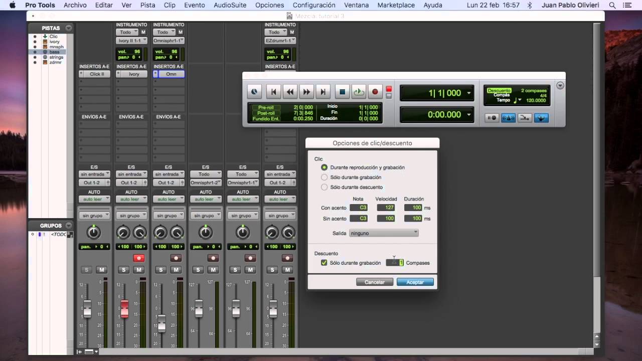 Pro Tools 12 Tutorial en Español 3 - Controles Midi del Transporte