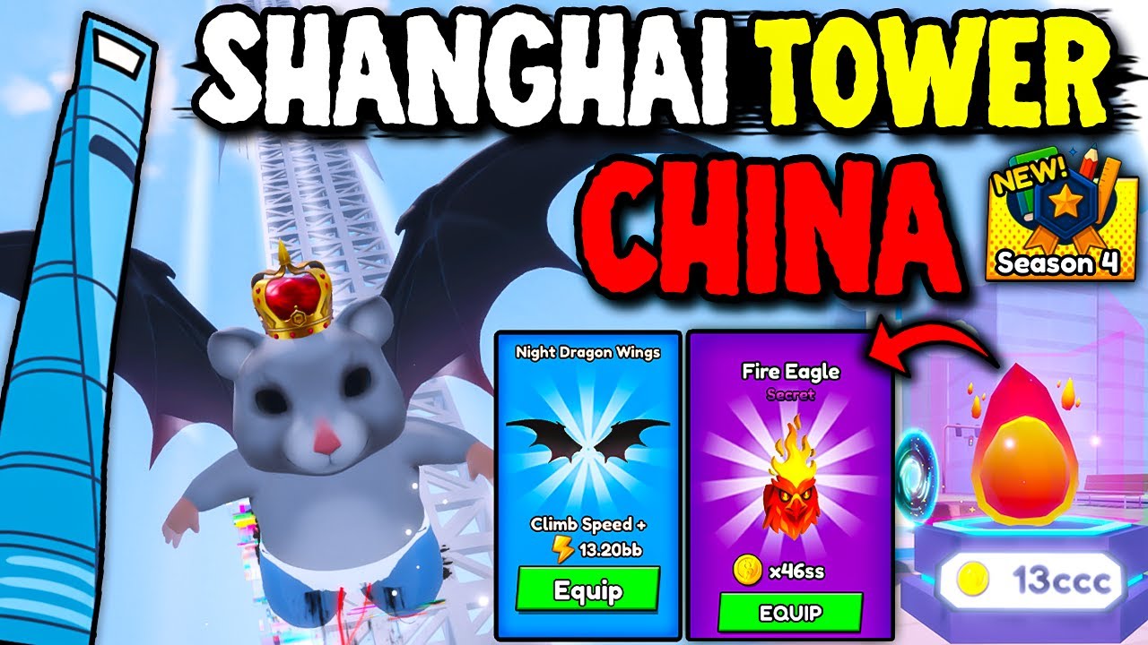I Climbed The SHANGHAI TOWER In Climb & Jump Tower Roblox!