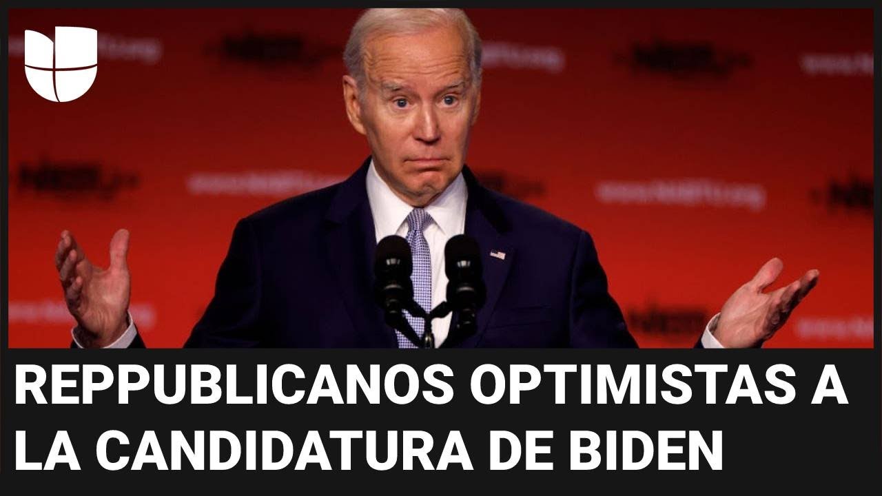 Republicanos reciben con optimismo la candidatura de Joe Biden a la reelección