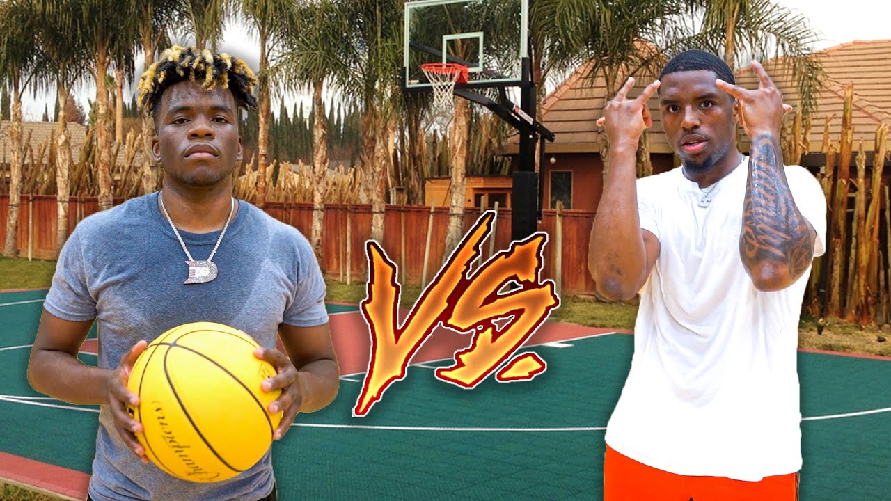 INTENSE GAME OF BASKETBALL 1V1 AGAINST @ImDavisssLive
