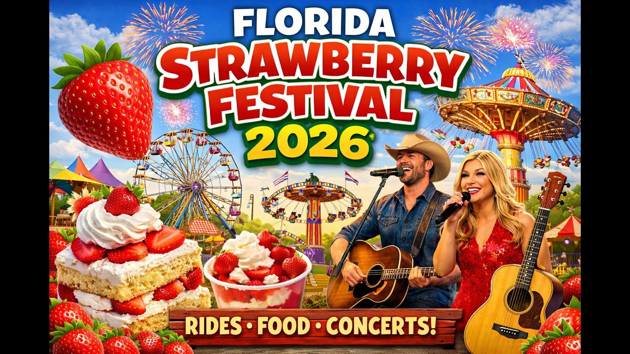Florida Strawberry Festival Grand Parade 2026 | Full Parade, Floats & Marching Bands