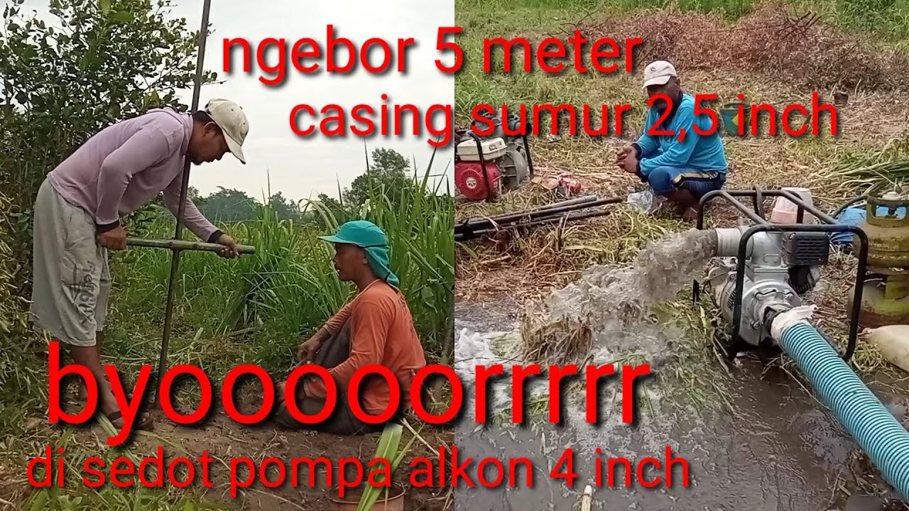 Cara mudah ngebor Sumur manual 5 meter