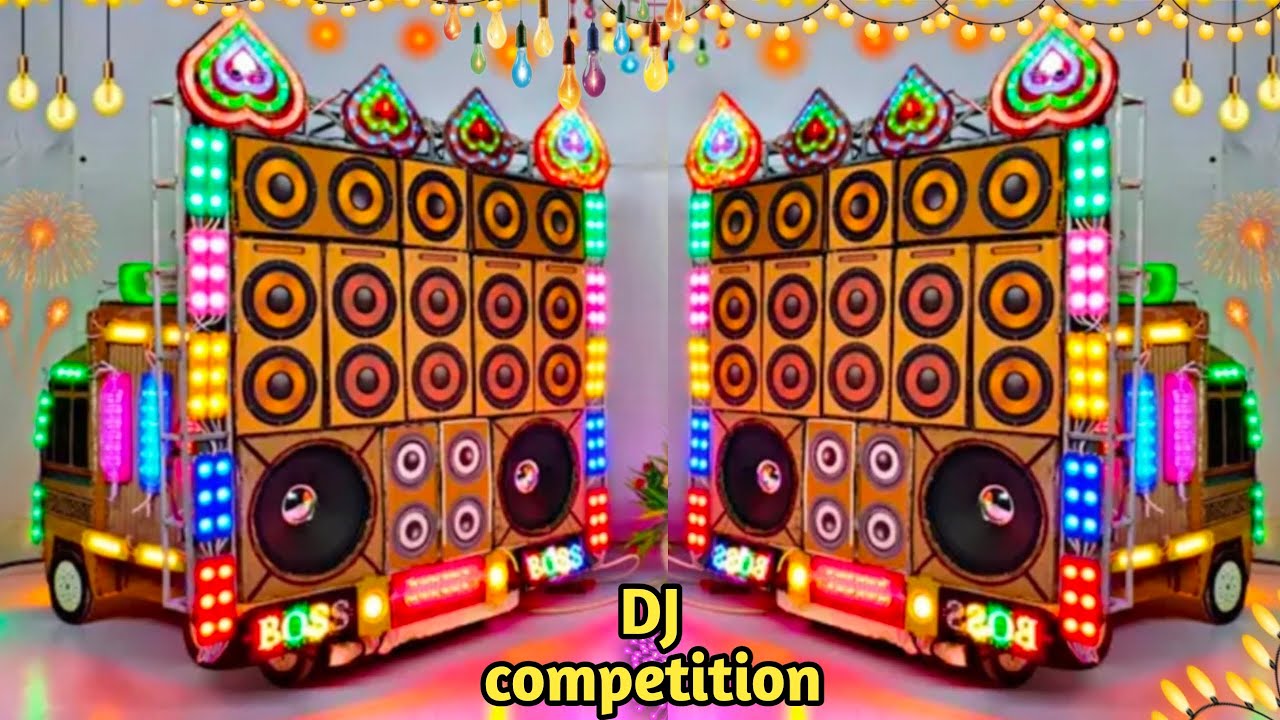 Mini Dj Truck Loading At-home by cardboardmaking dj truck | mini truck dj setup | djwala, dj gadi