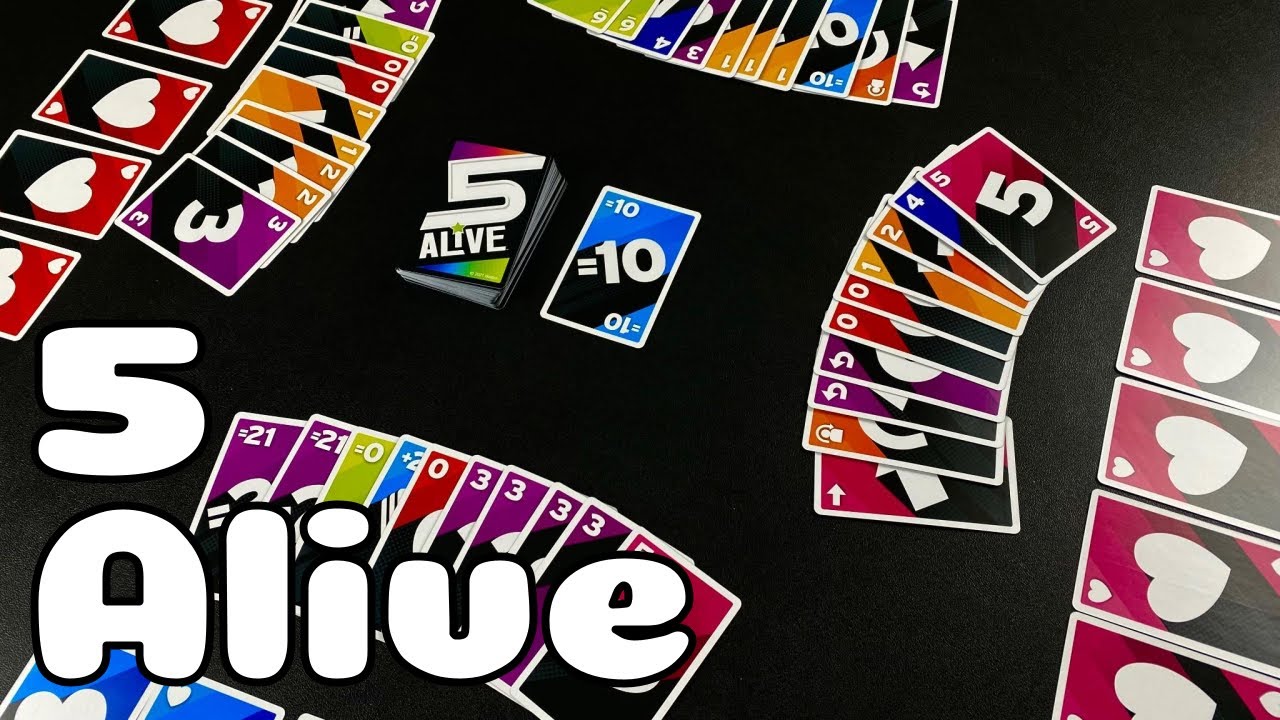 How to Play 5 Alive | an ADDING card game | make the total 21 or more and lose a life