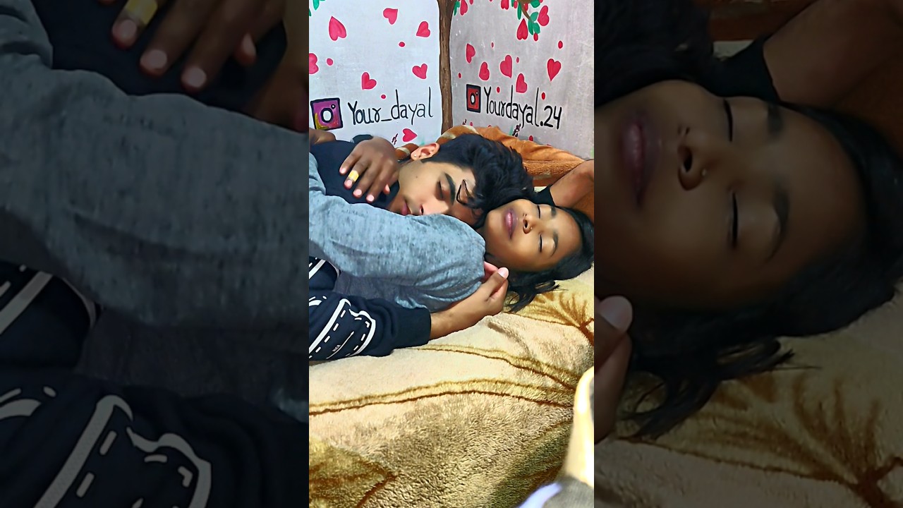 couple sleeping 💏 #love  💝Sukoon 😌 tag your love ❤😘 caring 💖husband wife #couple 💓whatsapp status🌍❣️