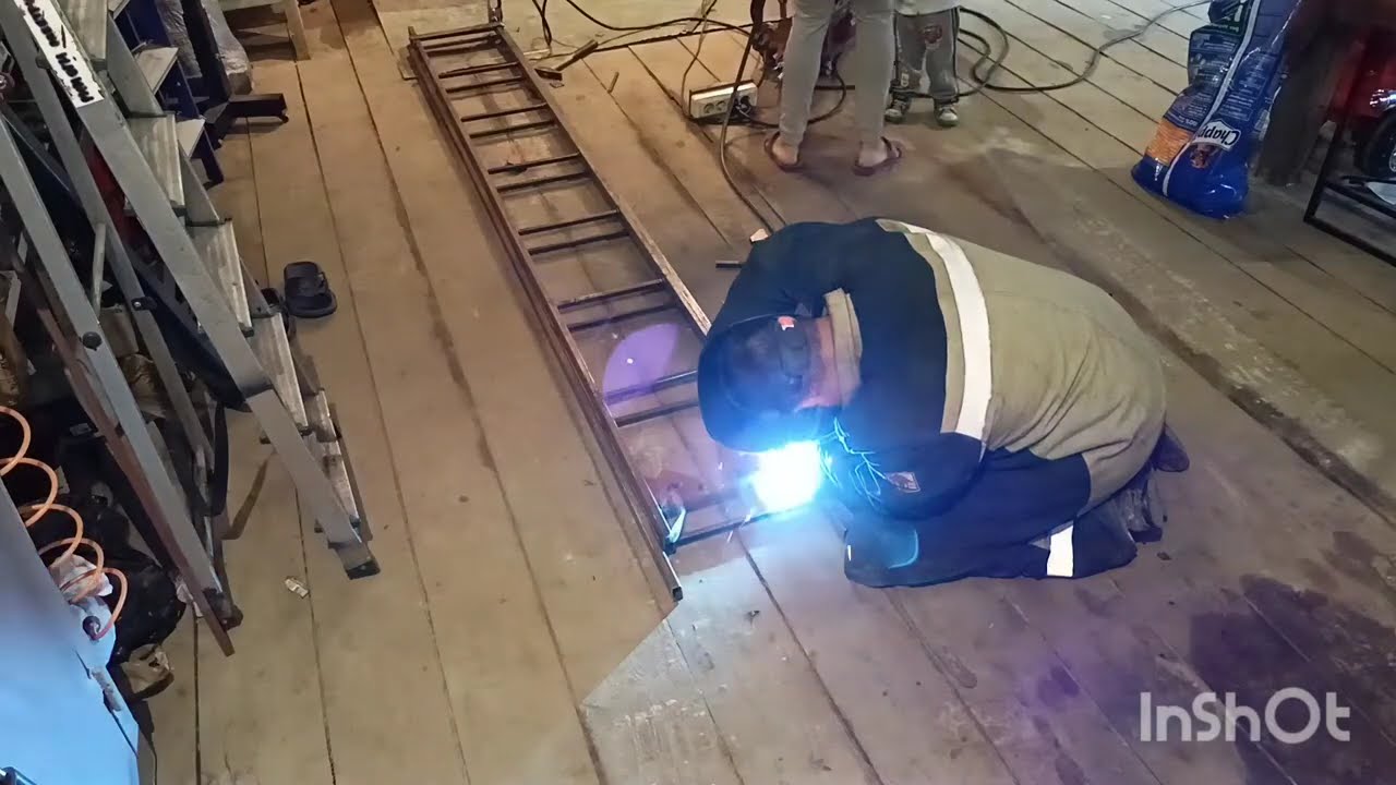 варим лестницу выдвижную своими руками