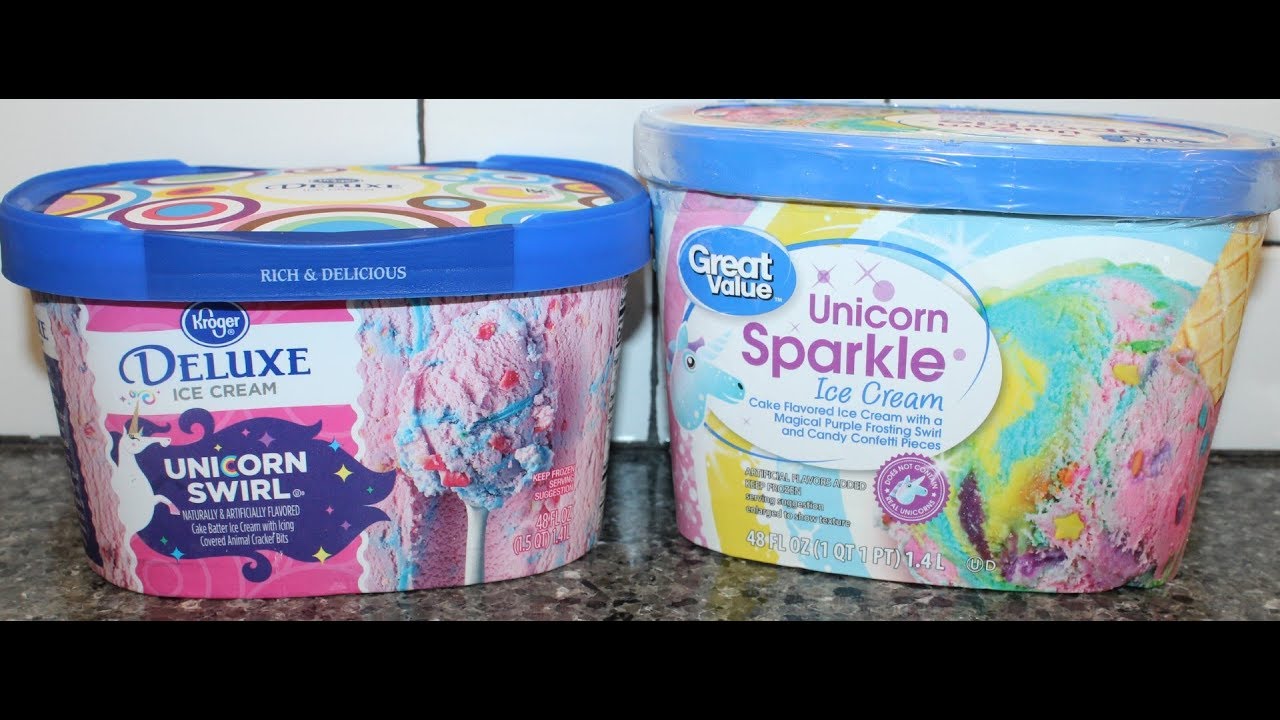 Kroger Unicorn Swirl и Great Value Unicorn Sparkle: сравнение и обзор мороженого