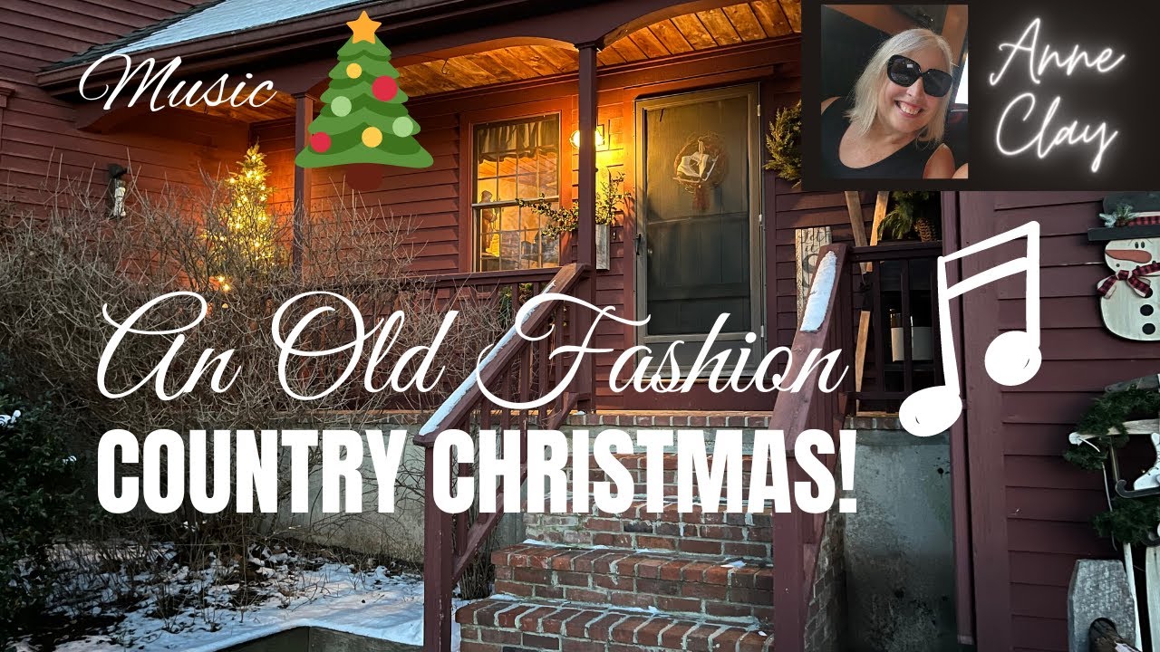 Christmas HOMETOUR set to music/Country Primitive/SALTBOX/NEW England