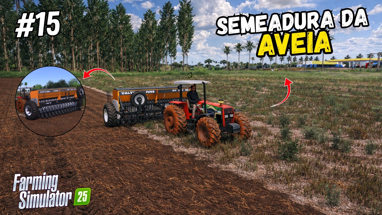 COMPREI UMA SEMEADEIRA PARA A FAZENDA - FARMING SIMULATOR 25 - EP 15 ( FAZENDA CEDRO ALTO )