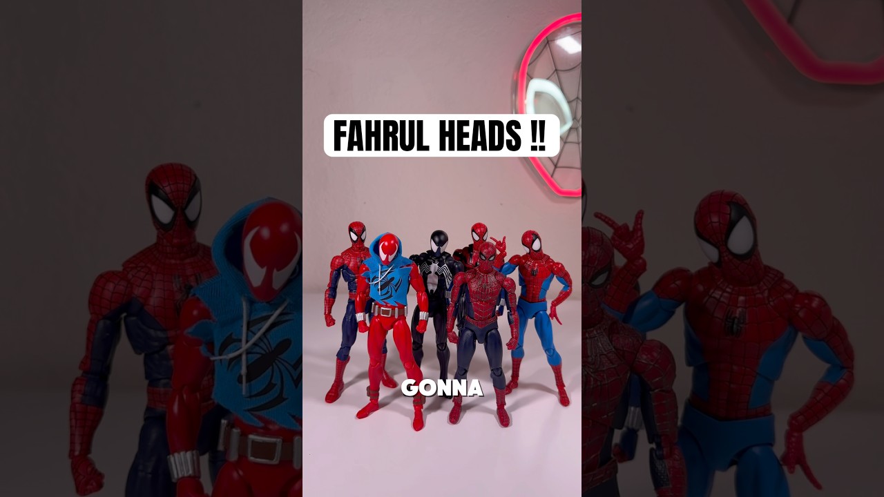 let&rsquo;s upgrade my spider-man figs with some custom head sculpts#spiderman #actionfigure #mafex #fyp