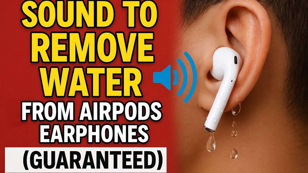 Звук для удаления воды из наушников Airpods | Наушники (ГАРАНТИЯ)