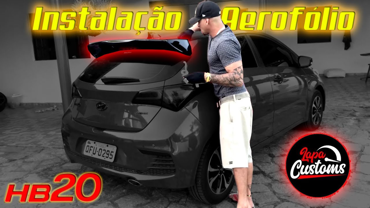 INSTALAÇÃO AEROFÓLIO HB20 R-SPEC (@_Lapa_Customs)