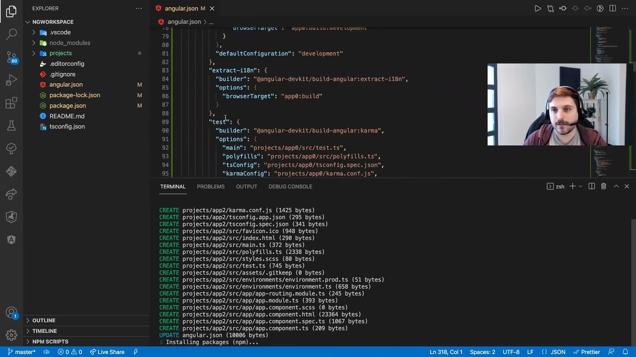 8 Angular Workspace - Curso Angular Avanzado - OpenBootcamp