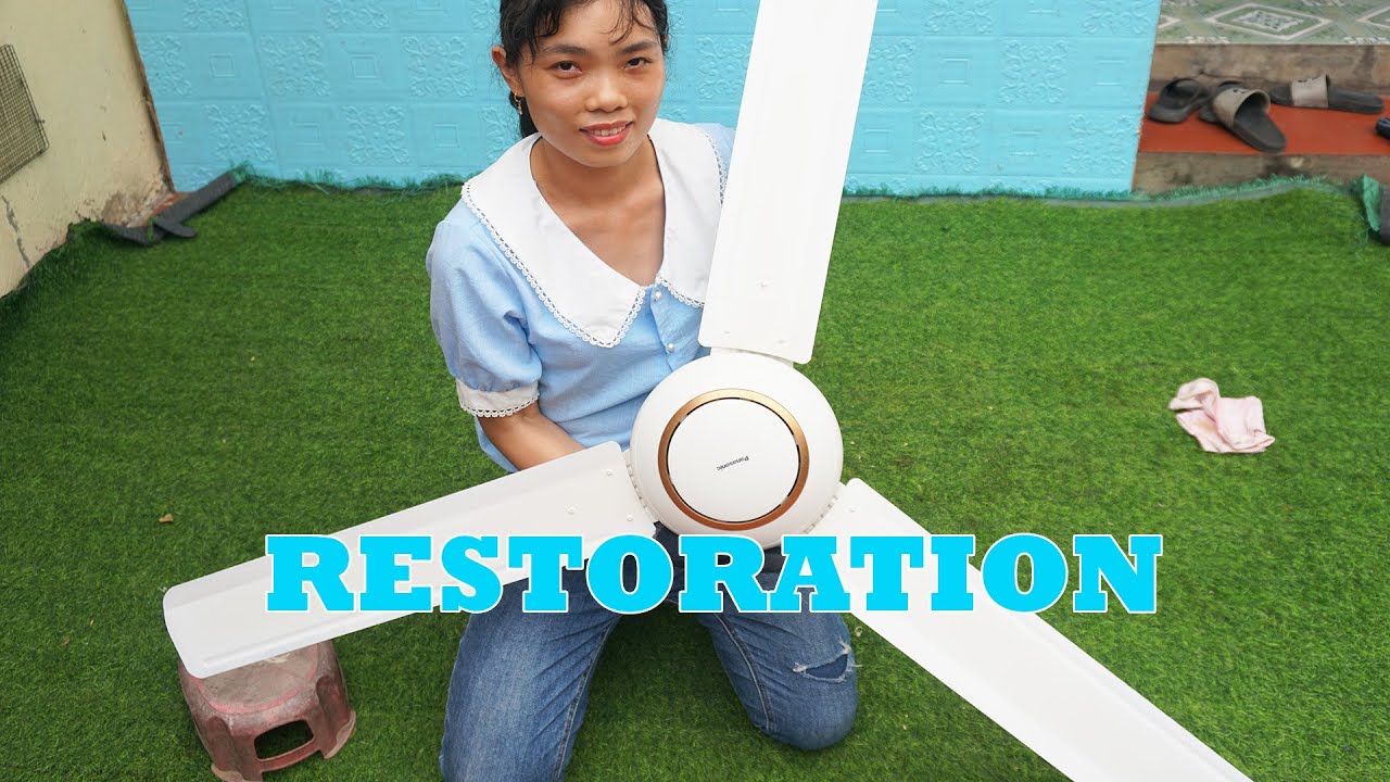 Restore ceiling fan - fully Restoration & Repair burned old Ceiling fan