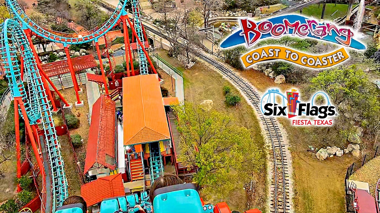 2026 Boomerang Coast to Coaster Roller Coaster On Ride POV Six Flags Fiesta Texas