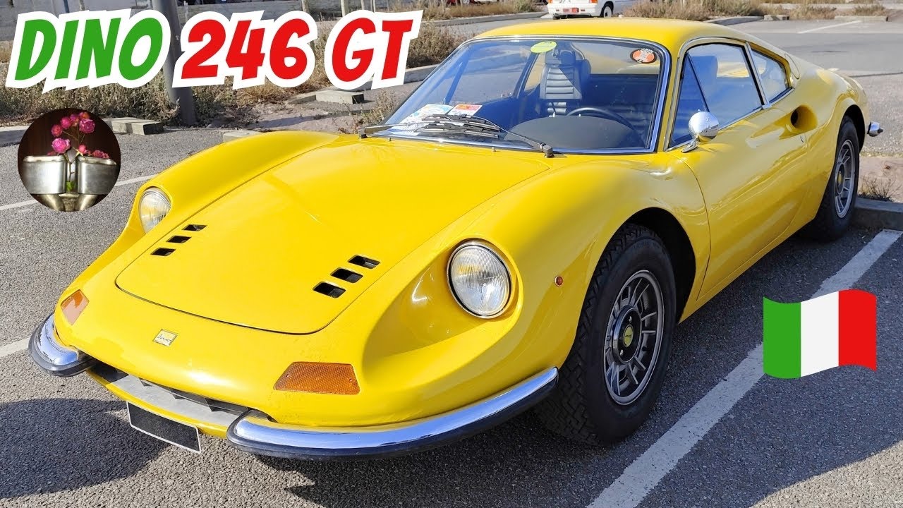 VM : Dino 246 GT (Dino Ferrari) carrosserie alu 2,4L V6 195cv 1ère série rare