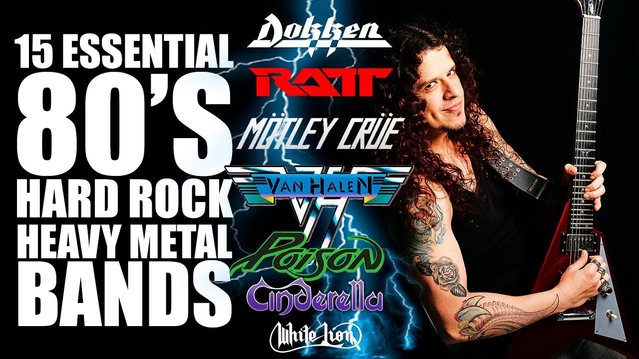 Top 15 essential 80s HARD ROCK & GLAM / HEAVY METAL bands!!!