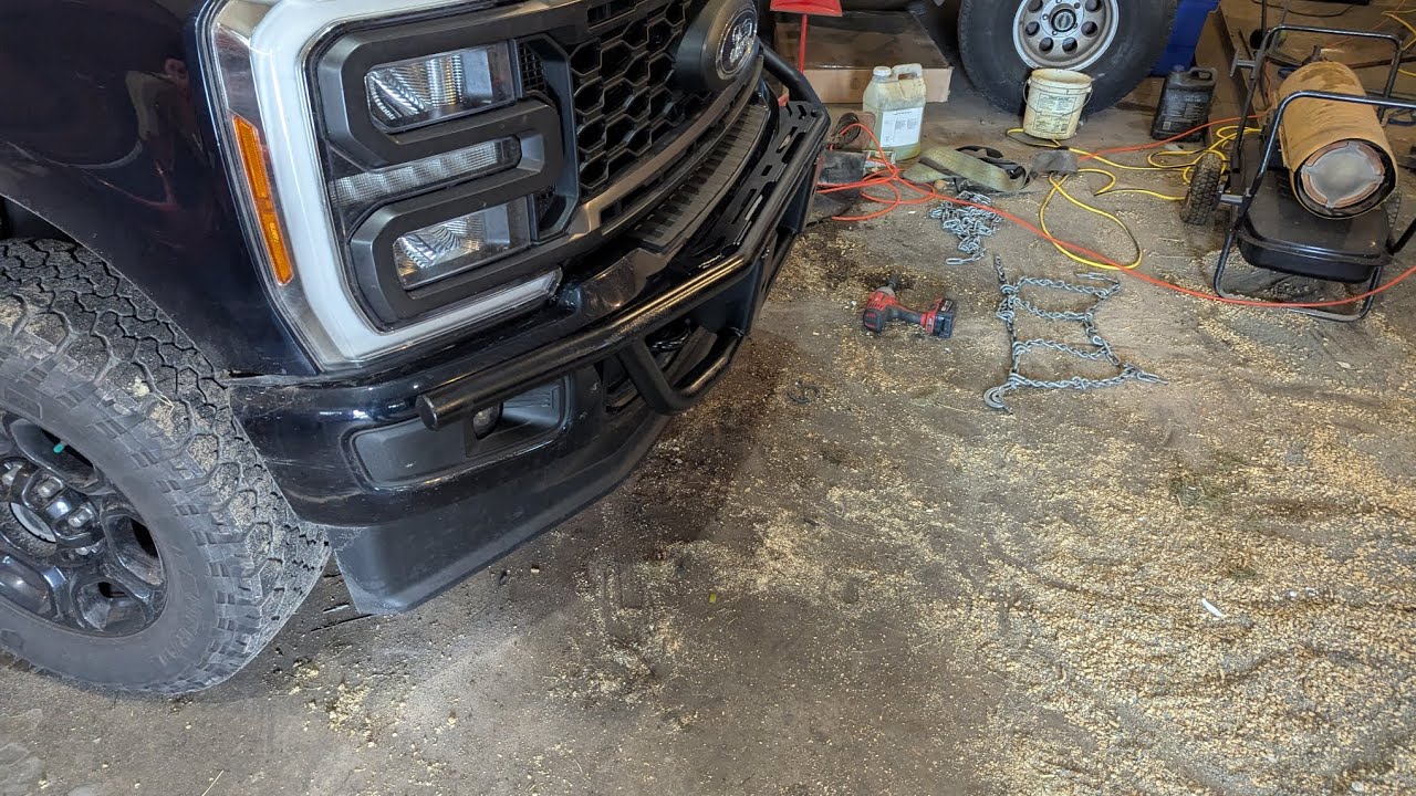 Warn push bumper on a 2023 f350