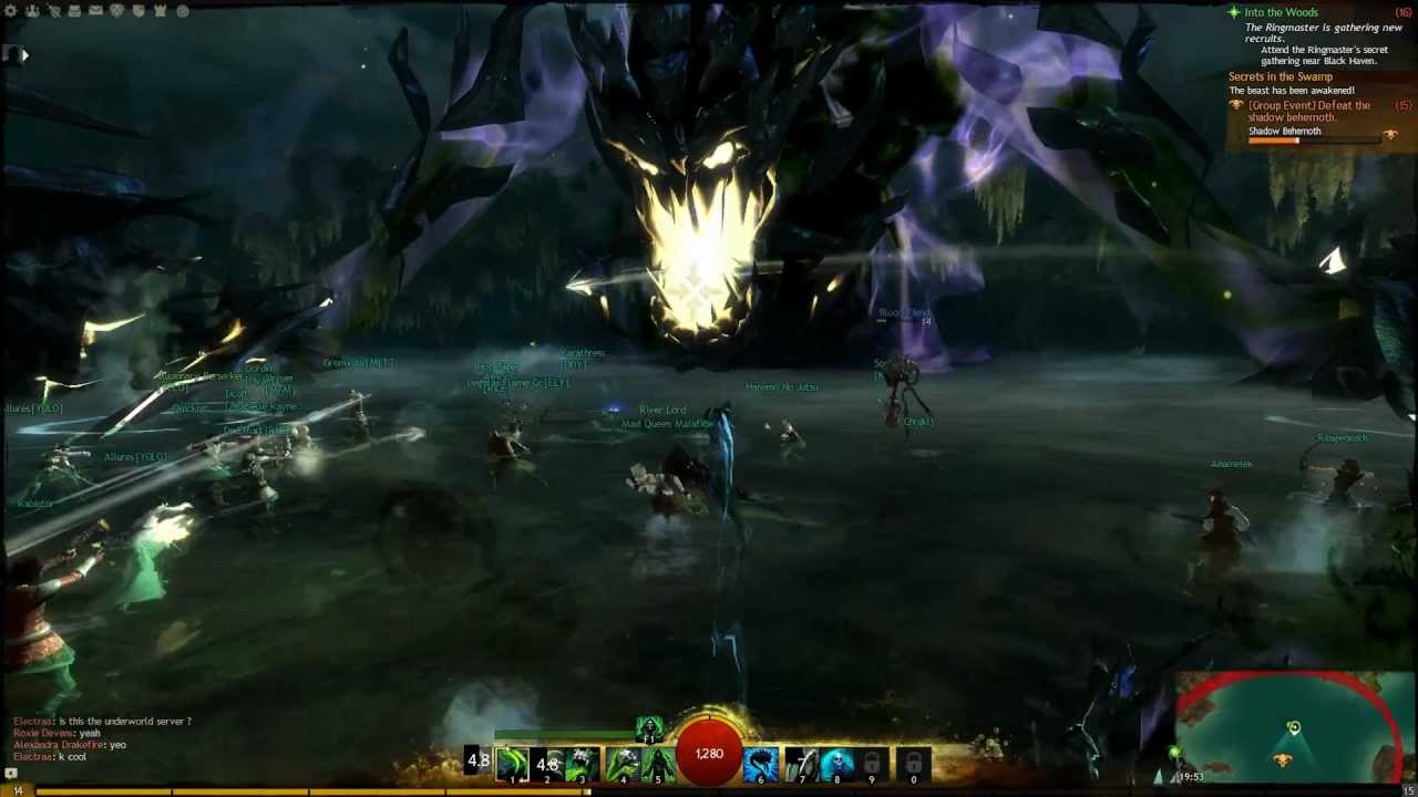 Guild Wars 2 - Shadow Behemoth Fight (1152p)